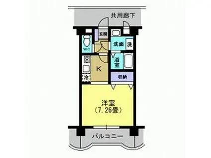 HYDE PARK(1K/3階)の間取り写真