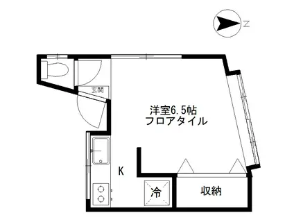 プチメゾン小槻(ワンルーム/2階)の間取り写真