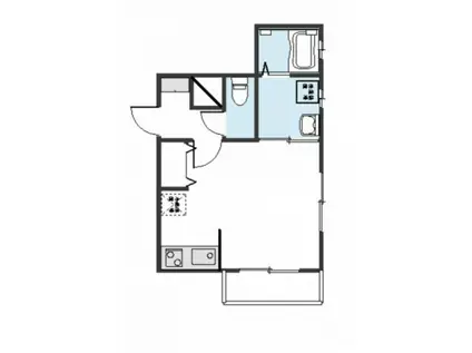 MIRAI I(1K/1階)の間取り写真