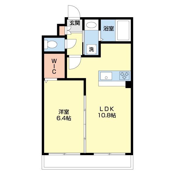 カサ・エイト(1LDK/1階)の間取り写真