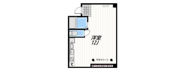 LUCA(ワンルーム/3階)の間取り写真