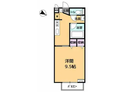 S.R.TAKA2(1K/1階)の間取り写真