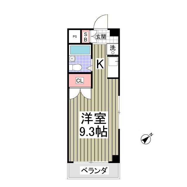 アネックス和総(ワンルーム/2階)の間取り写真