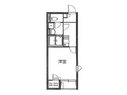 レオネクストアンフィーニ洋(1K/1階)の間取り写真