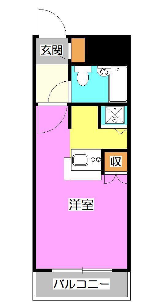 ワコーレ所沢(ワンルーム/5階)の間取り写真