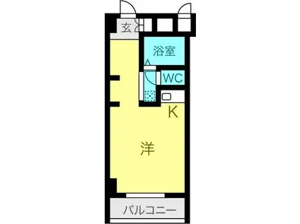 チサンマンション池下(ワンルーム/6階)の間取り写真