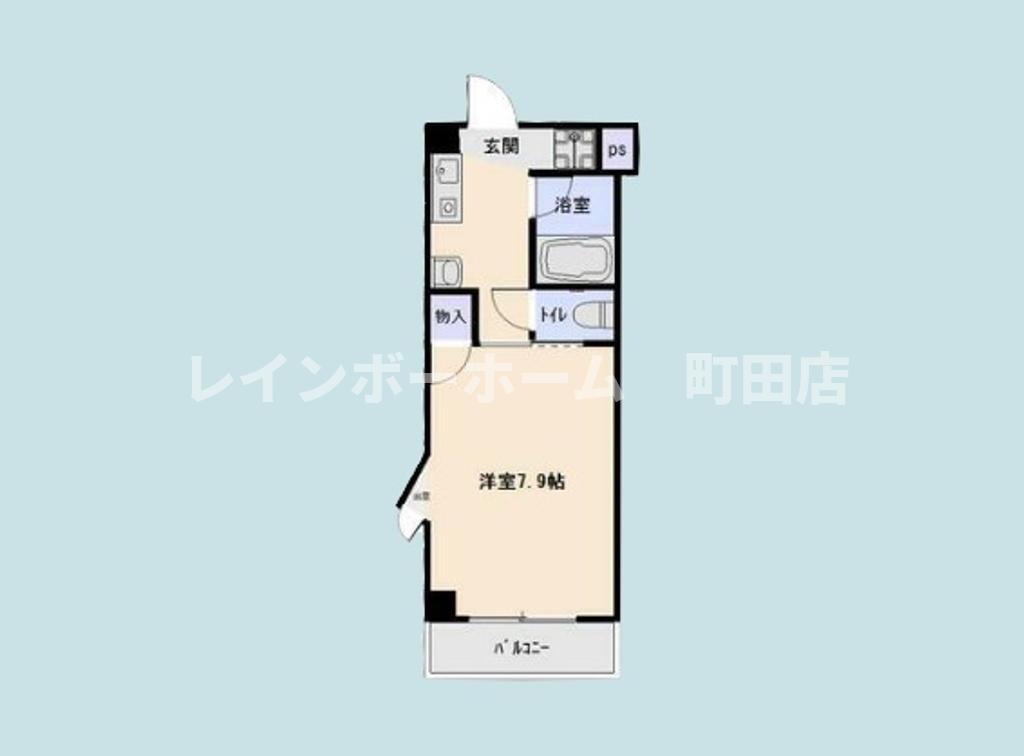 ハイツFK相模大野(1K/1階)の間取り写真