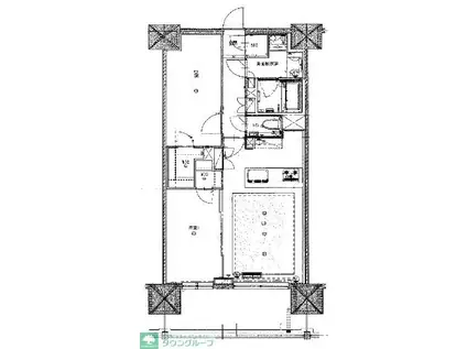 LIGHT TERRACE 新宿御苑(1SLDK/12階)の間取り写真