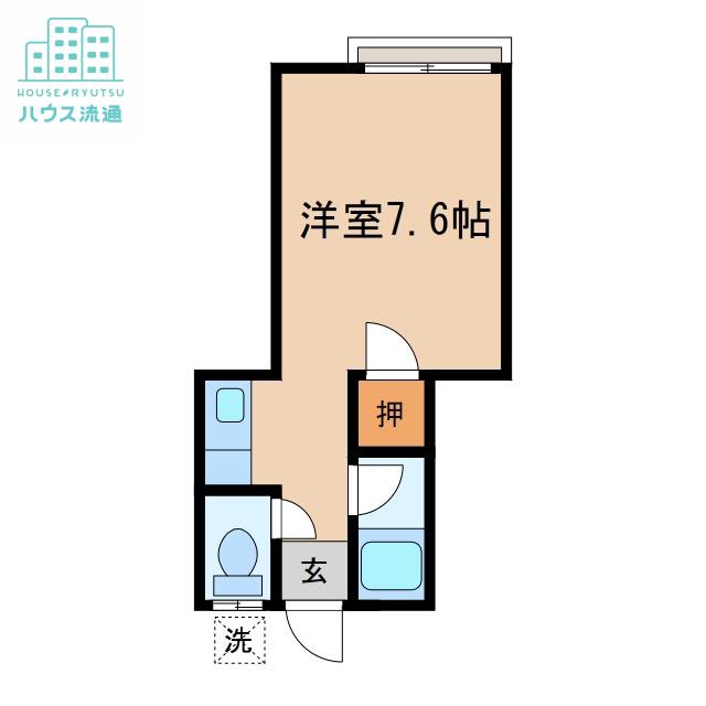 グリーンコーポ大手町(ワンルーム/1階)の間取り写真