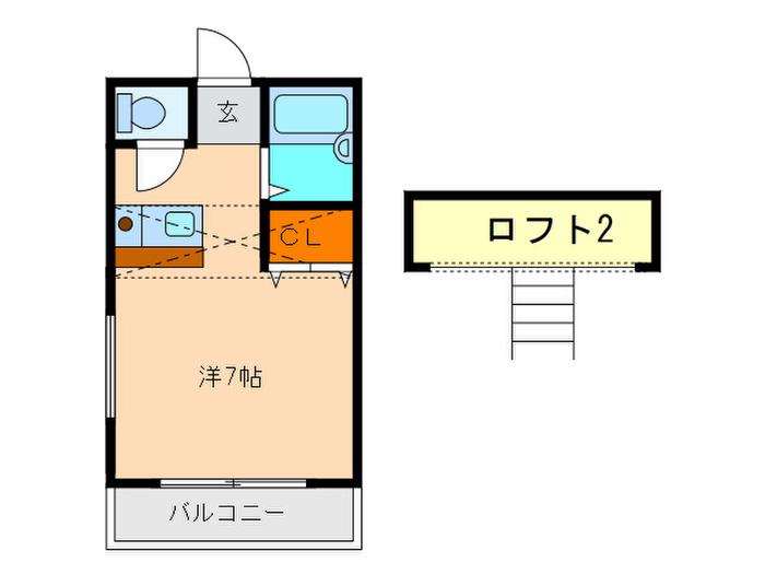 セルバート豊中(ワンルーム/4階)の間取り写真