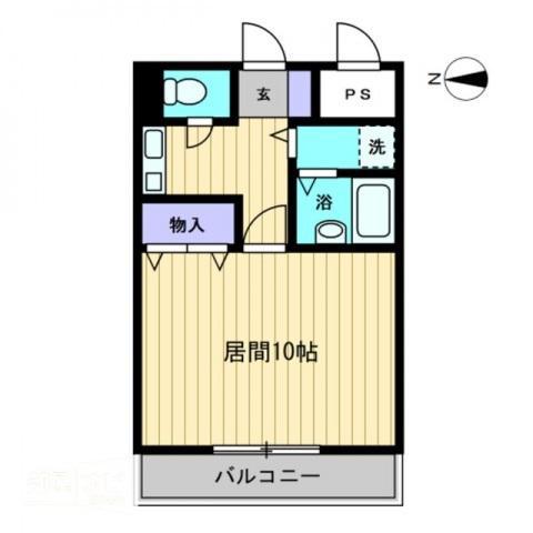 リマーク上之町(1K/7階)の間取り写真