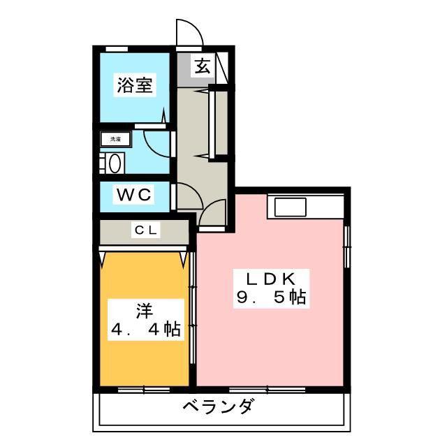 ソレーユ(1LDK/3階)の間取り写真