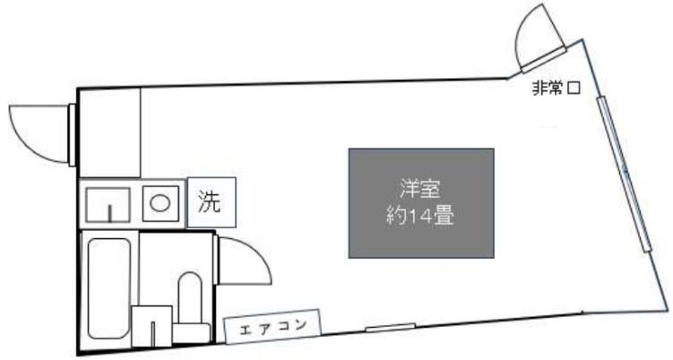 芝ビルディング(ワンルーム/9階)の間取り写真