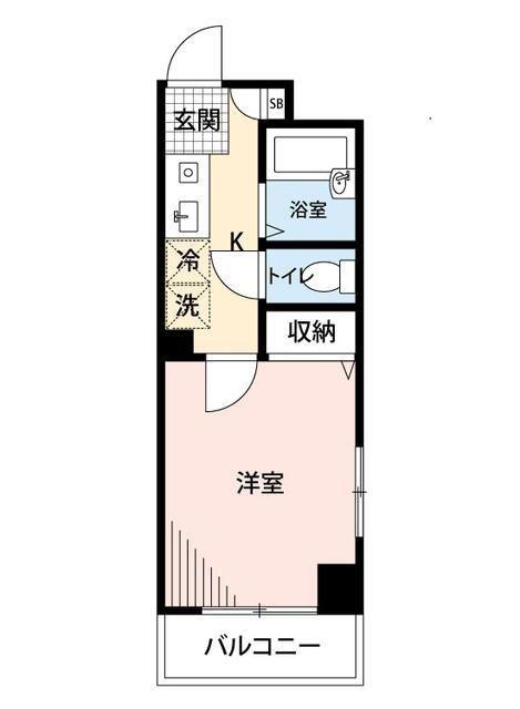 マイナビSTAYミライエ神楽坂細工町(1K/4階)の間取り写真