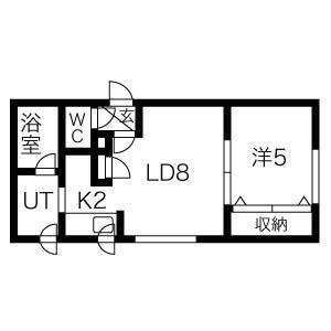 SALVATORE MOTOMACHI(1LDK/3階)の間取り写真