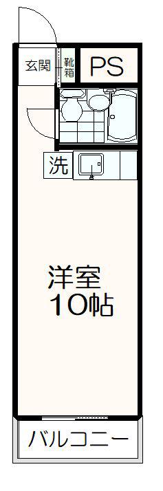 T`S GARDEN永山(ワンルーム/3階)の間取り写真