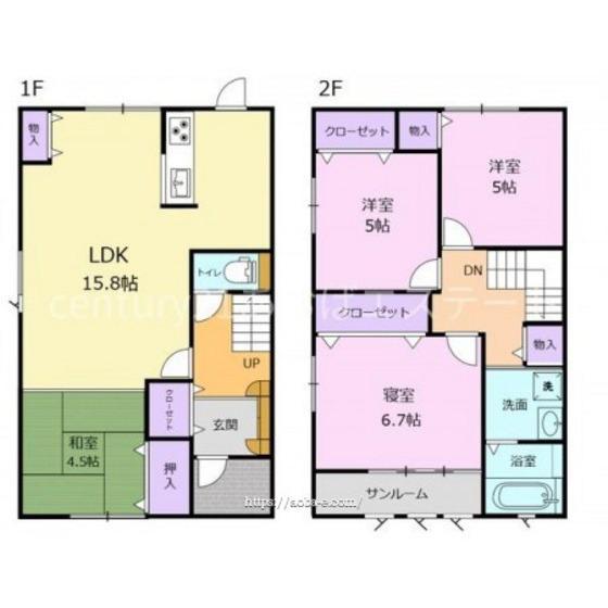 小泉町159(4LDK/1階)の間取り写真