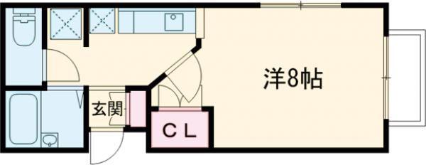 エクセレント南吉成伍番館(1K/2階)の間取り写真