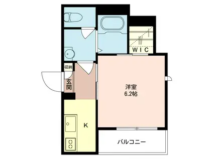 PREMIAS(1K/2階)の間取り写真