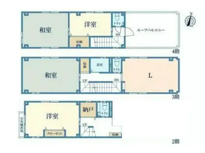 サンプラザビル(4LDK/2階)の間取り写真