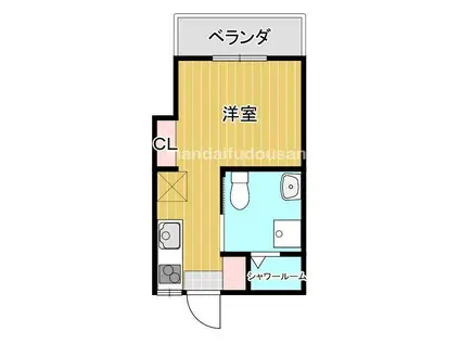 89.BLD(ワンルーム/2階)の間取り写真