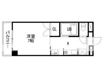 コーポMT(1K/3階)の間取り写真