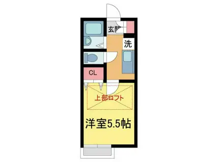 レオパレスRAFFINATOI(1K/1階)の間取り写真