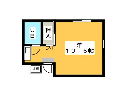 ハイツ志村(ワンルーム/1階)の間取り写真