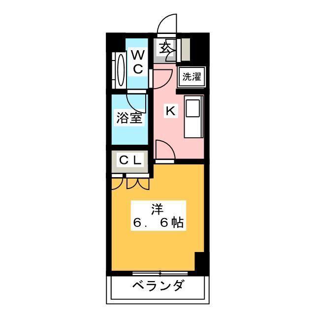 RODIA木場(1K/7階)の間取り写真