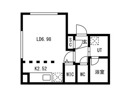 シュナクランツ(1K/3階)の間取り写真