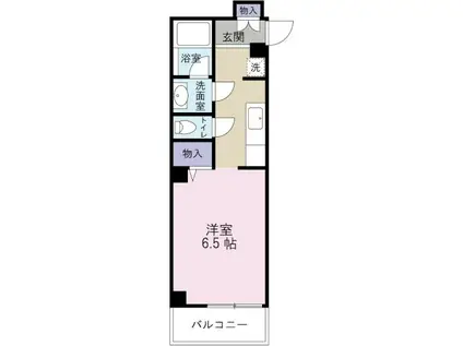 プラネットV(1K/3階)の間取り写真