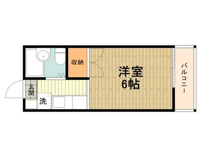 グレンモア犬目(ワンルーム/1階)の間取り写真