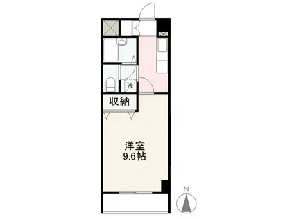 高松琴平電鉄長尾線 元山駅(高松) 徒歩27分 5階建 築26年(1K/5階)の間取り写真
