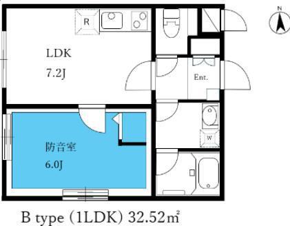 ASTILE STUDIO SUMIDAHIKIFUNE(1LDK/4階)の間取り写真