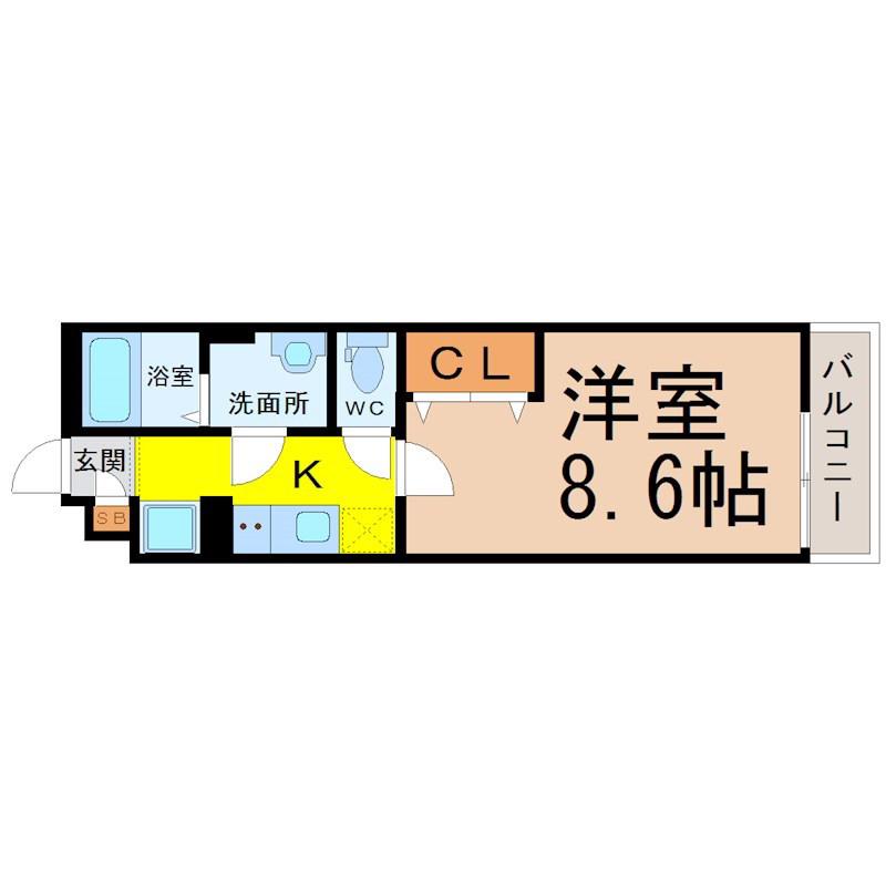 リブリ・新瑞(1K/1階)の間取り写真