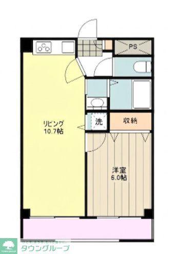 プルマージュ国立(1LDK/3階)の間取り写真