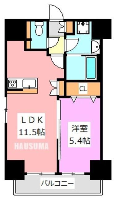 RIDGE王子神谷(1LDK/2階)の間取り写真