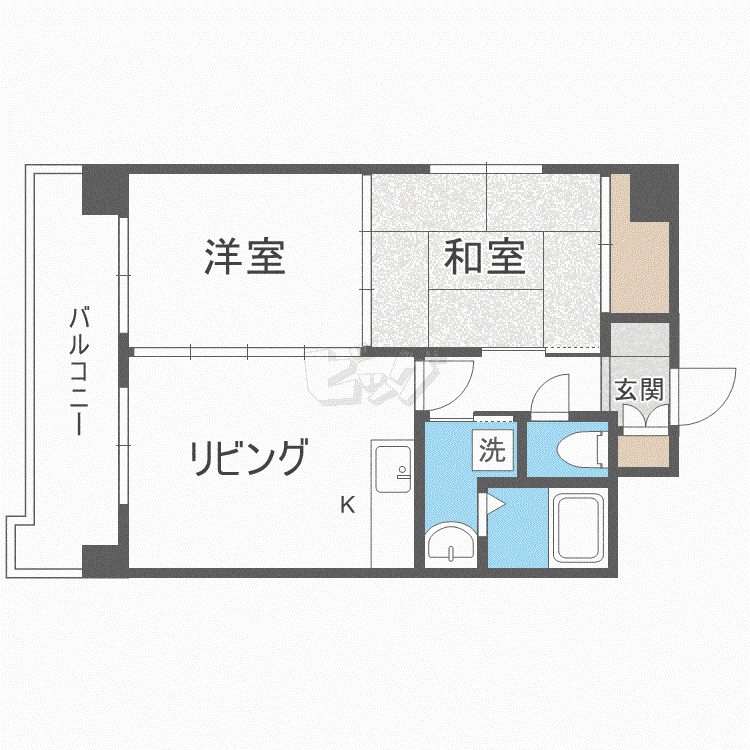 ノール表参道(2LDK/3階)の間取り写真
