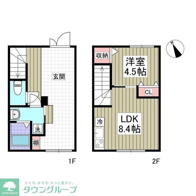 MELDIA茅ヶ崎(1LDK/1階)の間取り写真