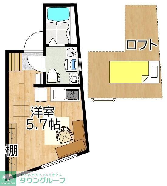 エステラ(ワンルーム/5階)の間取り写真