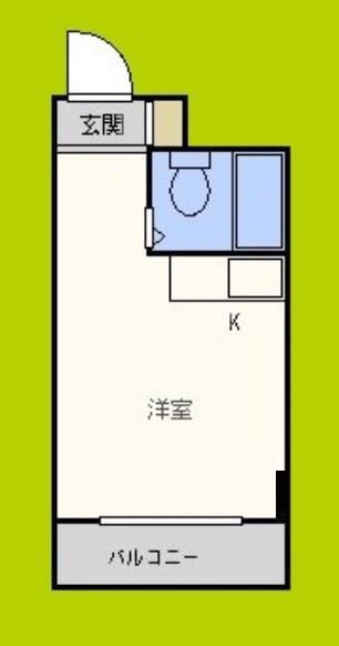 シティハイツ桃谷(ワンルーム/7階)の間取り写真