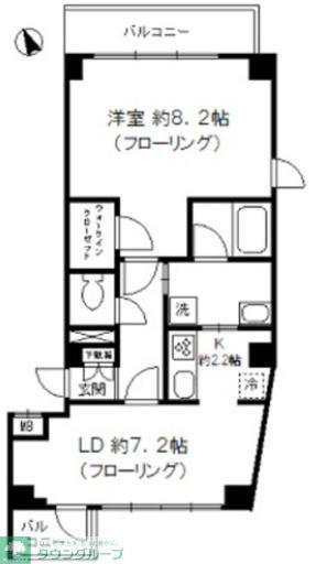キャッスルステージ四谷(1LDK/2階)の間取り写真