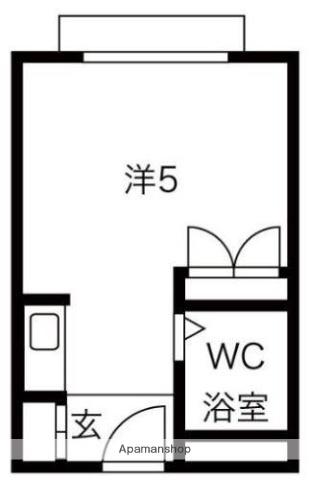 プレアール小若江(ワンルーム/3階)の間取り写真