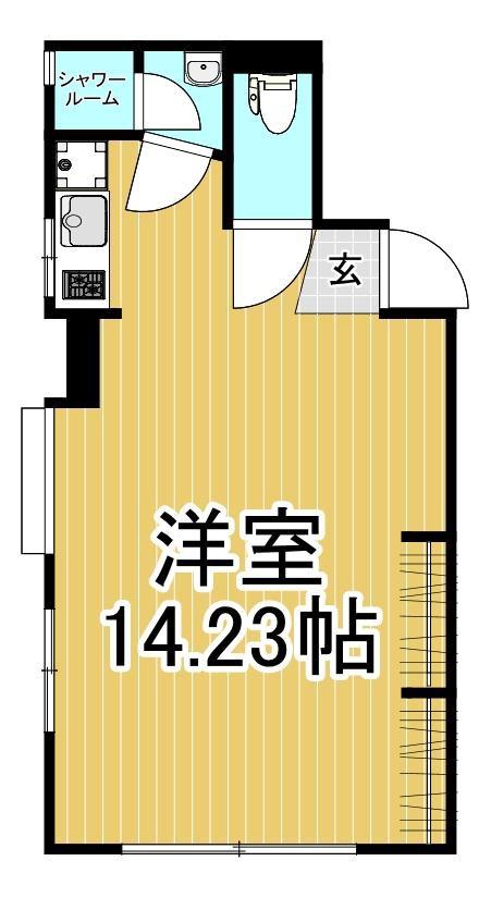 REBORN(ワンルーム/2階)の間取り写真