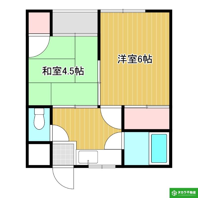 光吉台ハイツ(2DK/2階)の間取り写真
