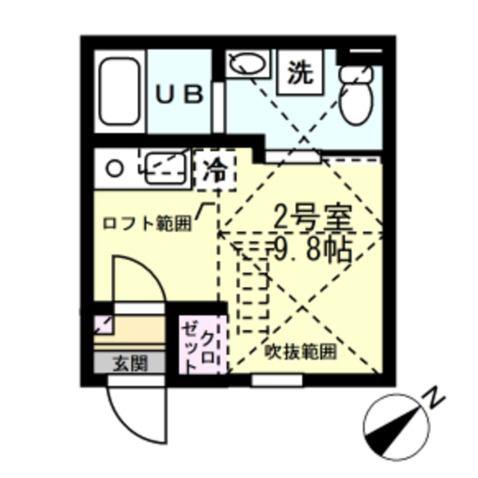 SPERANZA川崎小田(ワンルーム/2階)の間取り写真