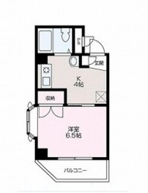 本町カトレア(1K/3階)の間取り写真
