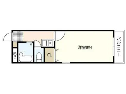 パーク吉山(1K/2階)の間取り写真