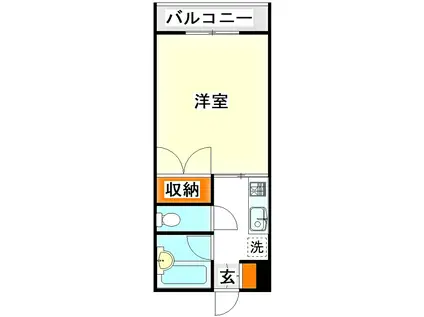 マルトミコーポ(1K/3階)の間取り写真