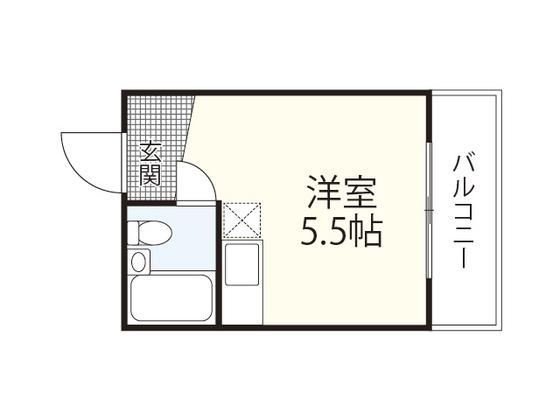 マグノリア堺町(ワンルーム/4階)の間取り写真